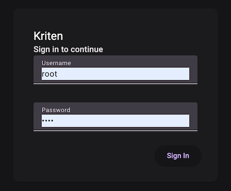 Kriten login